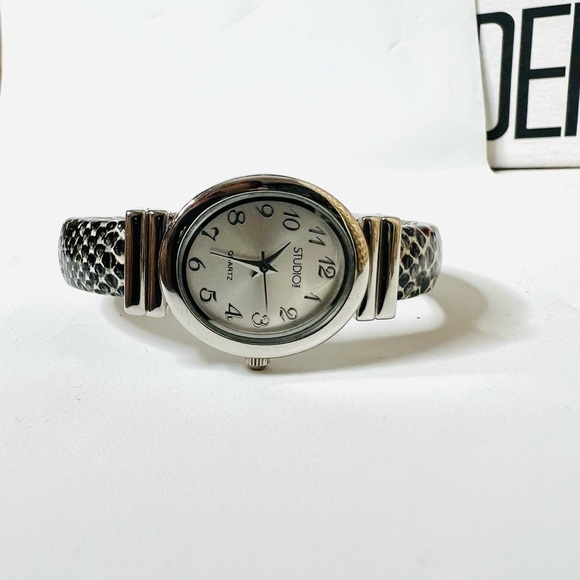 Studio Time Snake Cuff Watch - Picture 2 of 6